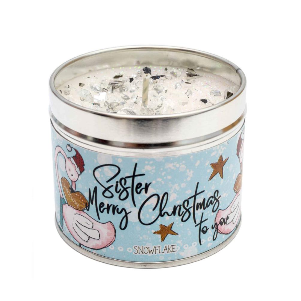 Best Kept Secrets Sister Merry Christmas Tin Candle £8.99